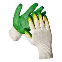 Перчатки латексные двойной облив желто-зеленые от Проммаркет