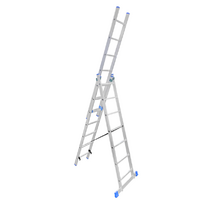 Лестница трехсекционная алюминиевая 3х8 STAIRS STA-AL308 от Проммаркет