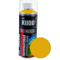 Краска аэрозольная желтая матовая RAL 1023 KUDO KU-0A1023 от Проммаркет