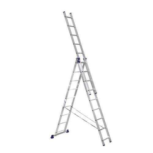 Лестница трехсекционная алюминиевая 3х9 STAIRS STA-AL309  от Проммаркет