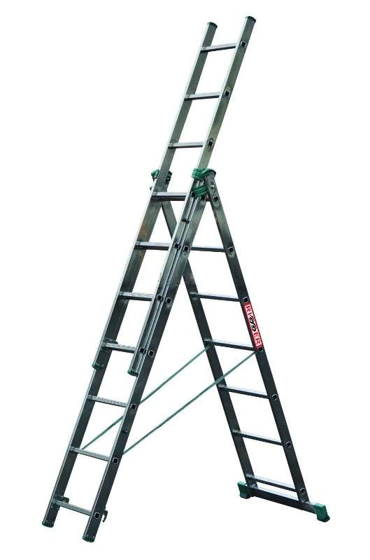 Лестница трехсекционная алюминиевая 3х14 STAIRS AL314  от Проммаркет