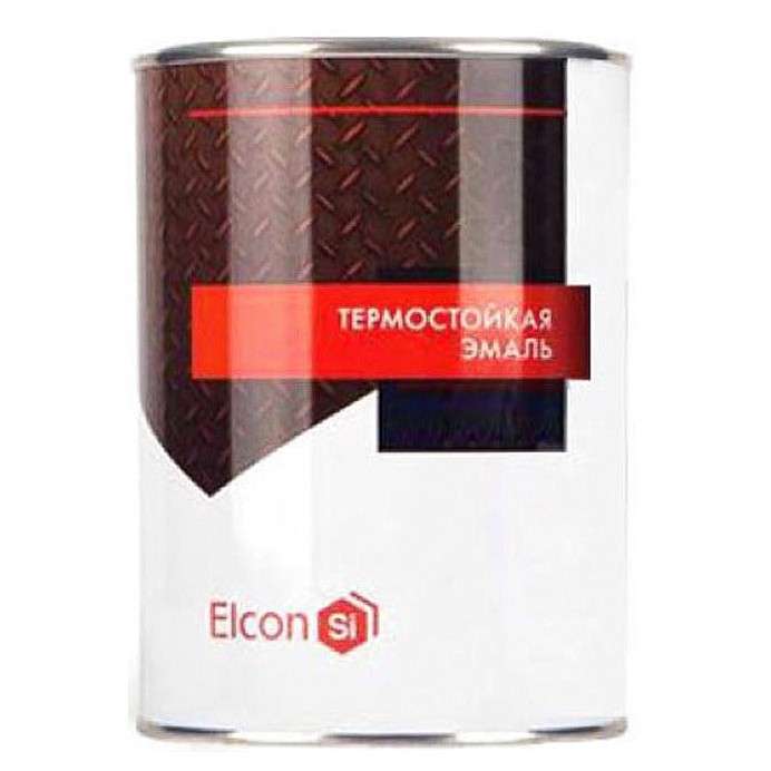 Эмаль термостойкая черная до +1000°С, 0,8 кг, ELCON  от Проммаркет