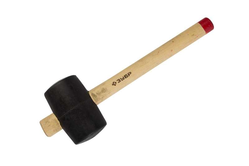 Киянка резиновая  680г черная деревянная ручка 75мм ЗУБР МАСТЕР 2050-75 от Проммаркет