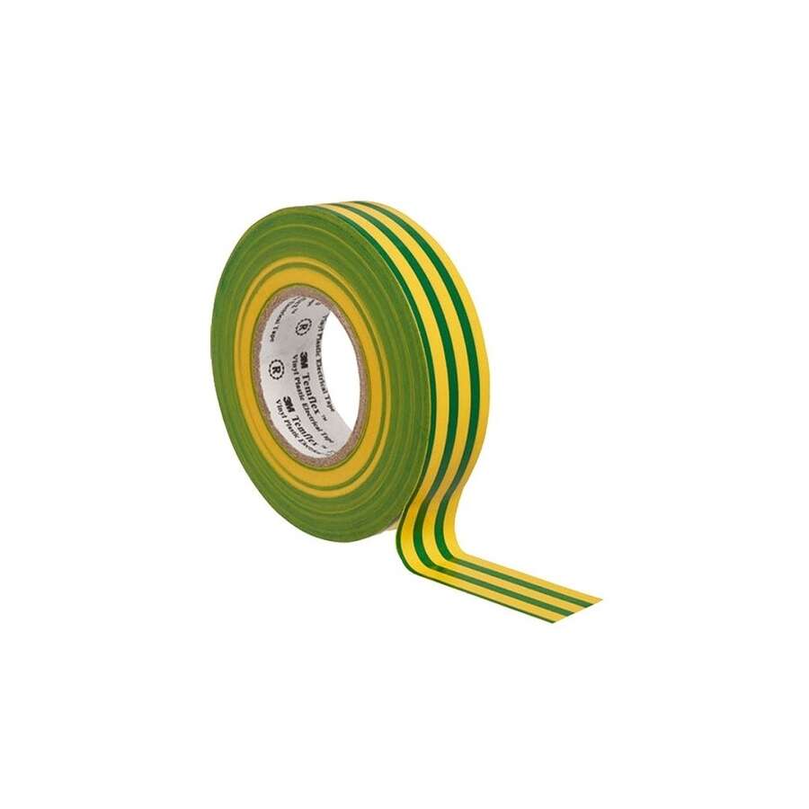 Изолента ПВХ желто-зеленая 15ммх20м от Проммаркет