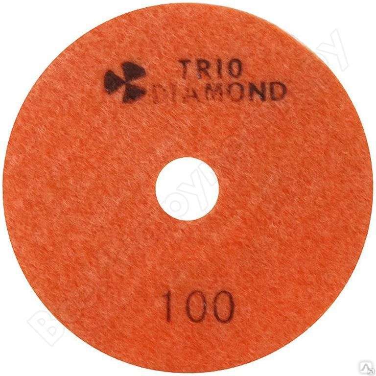 Круг алмазный гибкий шлифовальный  P-100 100мм TRIO-DIAMOND 340100  от Проммаркет