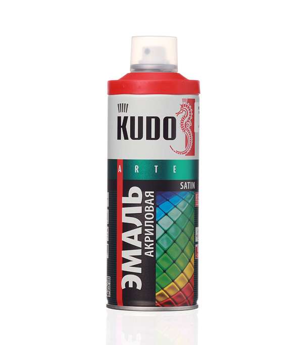 Краска аэрозольная красная RAL 3020 KUDO KU-1003 от Проммаркет