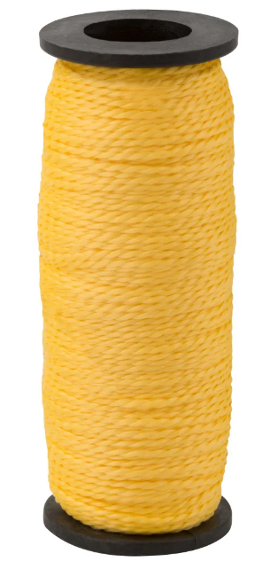 Шнур крученный капроновый 1,5мм  L50м катушка желтый КУРС 04712 от Проммаркет