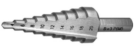 Сверло ступенчатое по металлу  4-12мм 9 ступеней Р6М5 ВИ 5016002  от Проммаркет