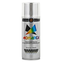 Краска аэрозольная металлик яркий хром MONARCA М0004 от Проммаркет