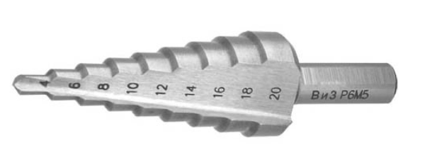 Сверло ступенчатое по металлу  4-32мм 15 ступеней Р6М5 ВИ 5016006  от Проммаркет