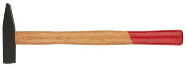 Молоток слесарный с квадратным бойком  200г деревянная ручка КУРС Оптима 44102 от Проммаркет