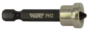 Бита Ph2  50мм с ограничителем магнитная WURZ 3400 от Проммаркет