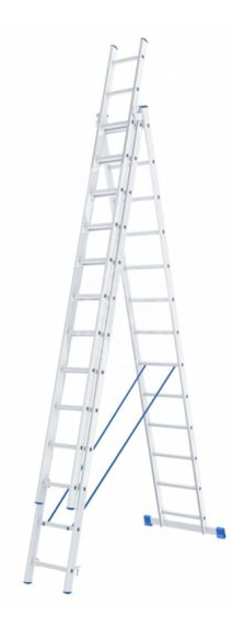 Лестница трехсекционная алюминиевая 3х14 усиленная STAIRS ALP314  от Проммаркет