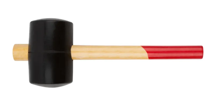 Киянка резиновая 1200г черная деревянная рукоятка КУРС 45390 от Проммаркет
