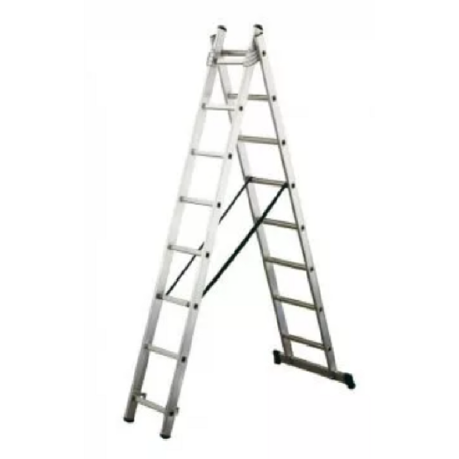 Лестница двухсекционная алюминиевая 2х7 STAIRS STA-AL207  от Проммаркет