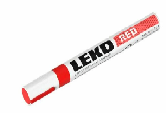 Маркер-краска красный 4мм LEKON Standart 011104 от Проммаркет