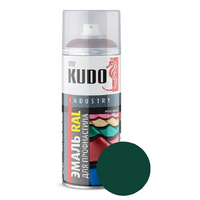 Краска аэрозольная зеленая RAL 6005 KUDO KU-10081